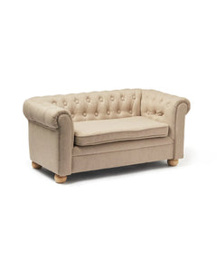 Sofa, Chesterfield - Pink/ Beige