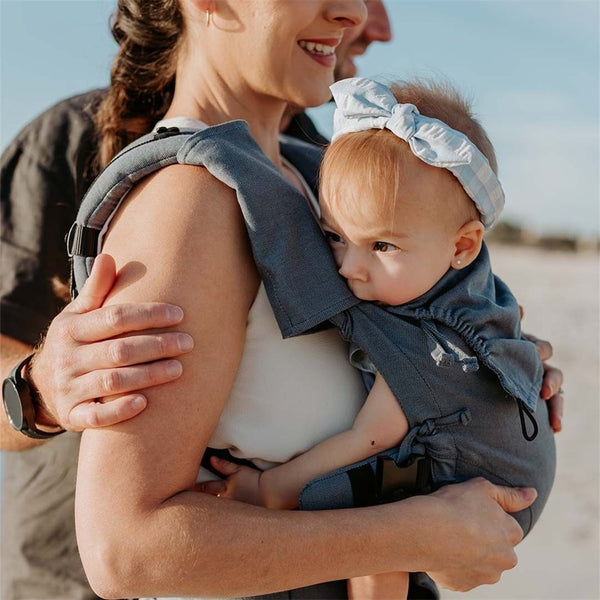 Quokkababy E-Carrier Baby Carrier Backpack - Denim Blue