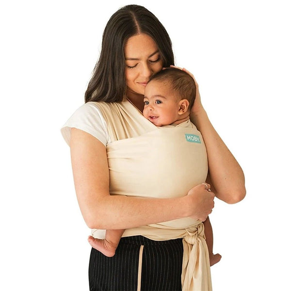 Moby Wrap Classic Stretchy Baby Carrier (Color: Sand Dollar)