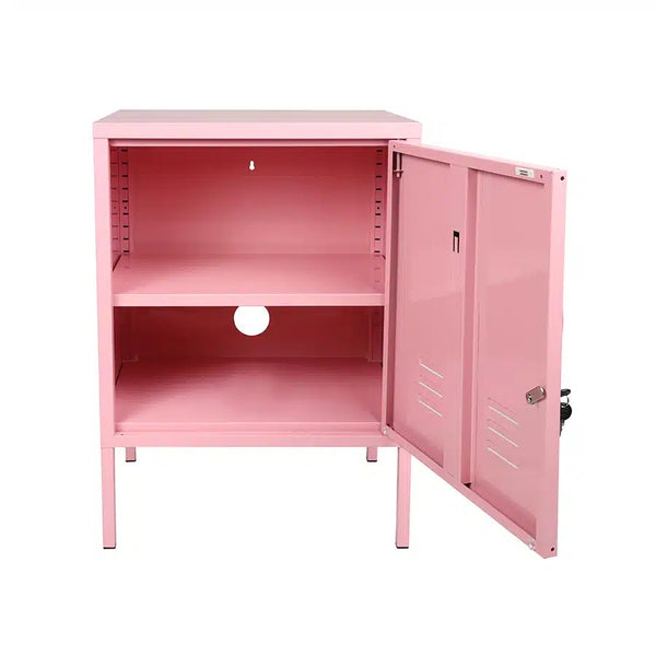 Larisa & Pumpkin Retro Locker Single Door Cabinet, Pink