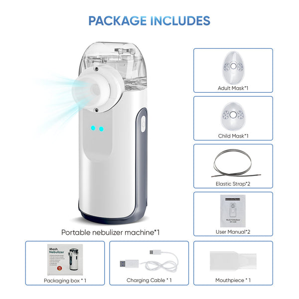 Compact Portable Nebulizer with rechargeable lithium Battery by Rockabye