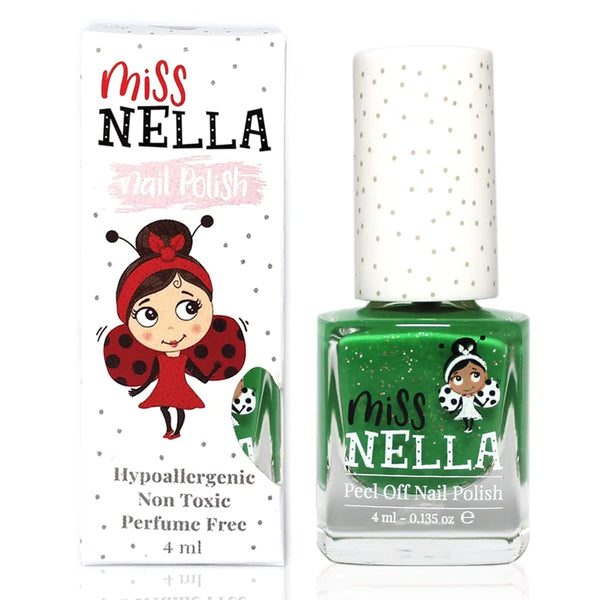 Miss Nella Peel Off Nail Polish, Kiss the Frog Glitter