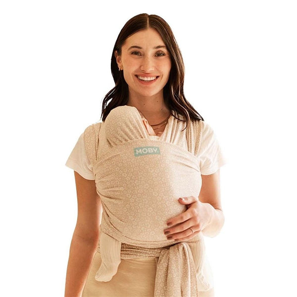 Moby Wrap Classic Stretchy Baby Carrier (Color: Coastal Blooms)