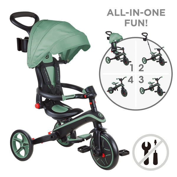 EXPLORER TRIKE FOLDABLE 4 IN 1 - OLIVE