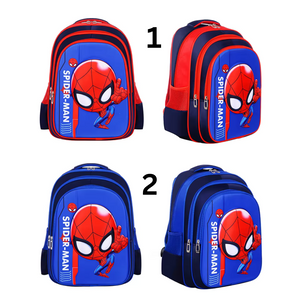 3D Cartoon Superhero Schoolbag 38cmx30cmx16cm - Spider Man 1