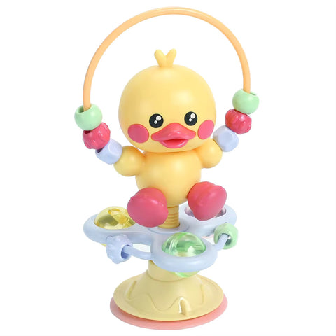 Baby Toys Suction Cup Rattle Toy, Yellow Duckling