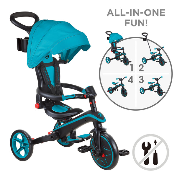 EXPLORER TRIKE FOLDABLE 4 IN 1 - TEAL