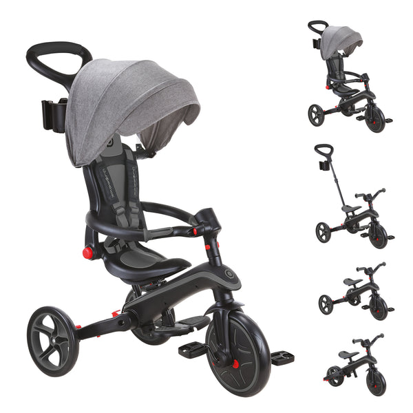 EXPLORER TRIKE FOLDABLE 4 IN 1 - BLACK GREY