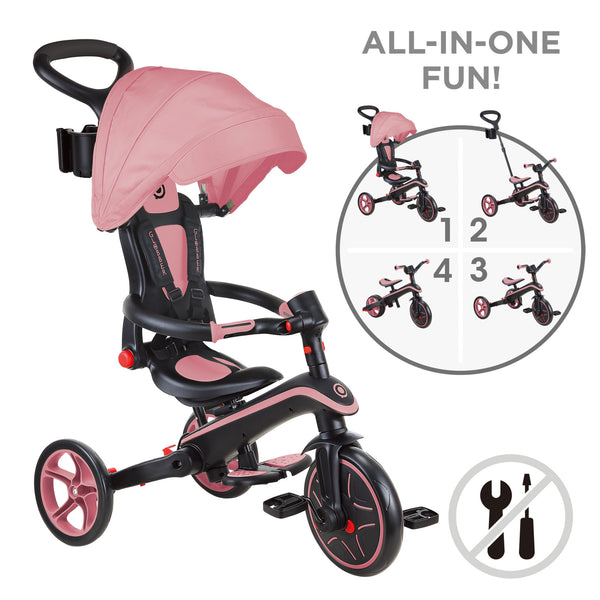 EXPLORER TRIKE FOLDABLE 4 IN 1 - PINK