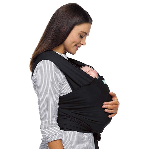 Moby Wrap Classic Stretchy Baby Carrier (Color: Black)