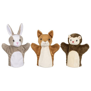 Goki Hand Puppets, Woodland Animals (Set of 3)