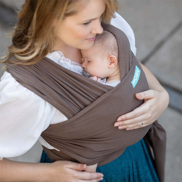 Moby Wrap Classic Stretchy Baby Carrier (Color: Cocoa)