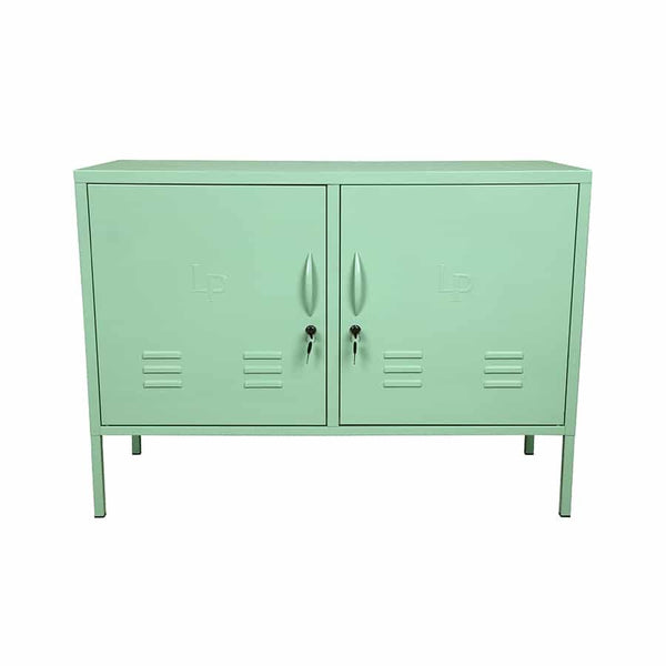 Larisa & Pumpkin Retro Locker Double Door Cabinet, Mint