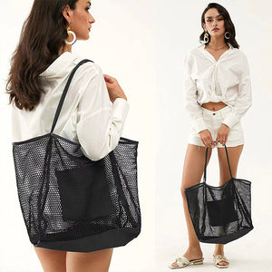 PIRA Reusable, Washable, Foldable Multipurpose Mesh Tote Bag