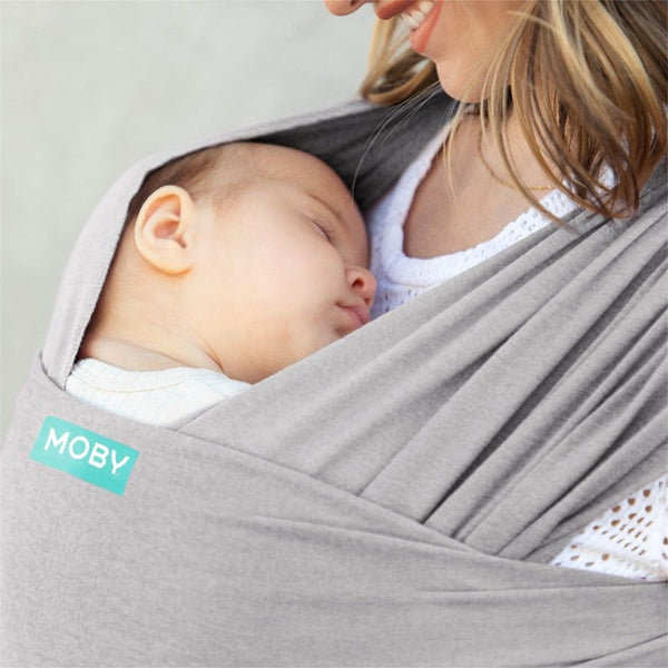 Moby Wrap Classic Stretchy Baby Carrier (Color: Gray)