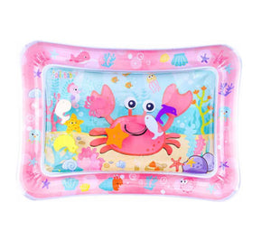 Jollybaby Inflatable Water Sensory Play Mat, Pink/Crab