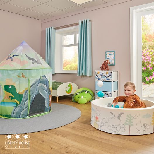 Liberty House Dinosaur Kids Play Tent & Ball Pit with 200 balls