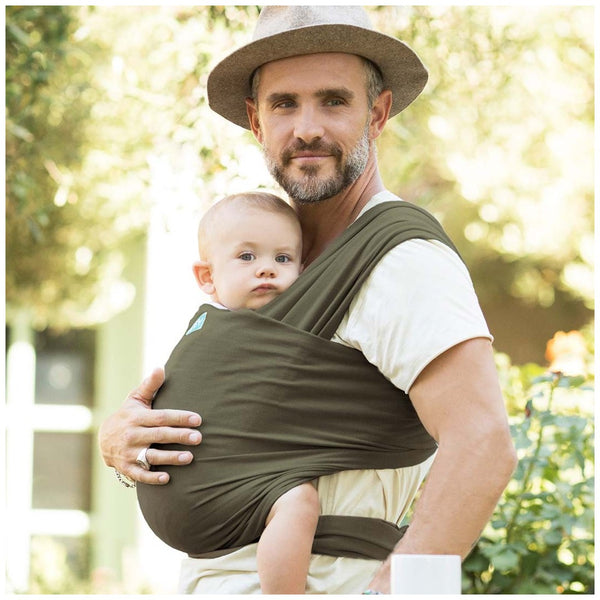 Moby Wrap Classic Stretchy Baby Carrier (Color: Hazel)