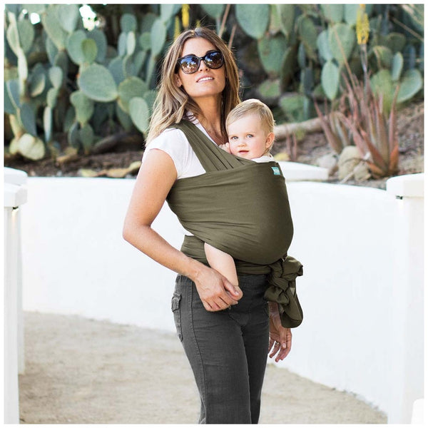 Moby Wrap Classic Stretchy Baby Carrier (Color: Hazel)