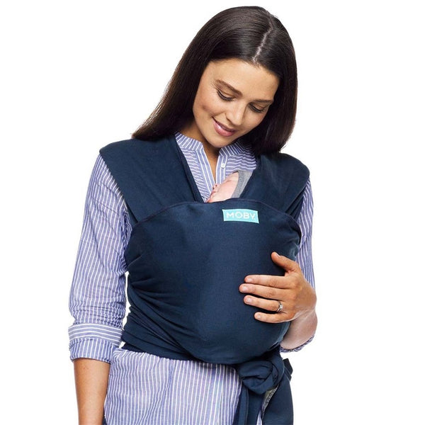 Moby Wrap Classic Stretchy Baby Carrier (Color: Midnight)