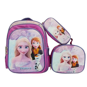 3 Piece Set Schoolbag 42cm Schoolbag- Lunch Bag & Pencil Case- Frozen