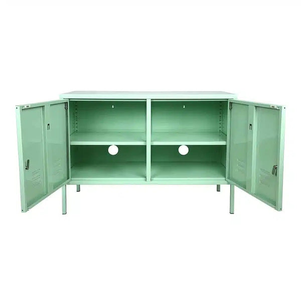 Larisa & Pumpkin Retro Locker Double Door Cabinet, Mint