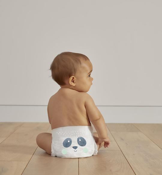 Kit & Kin eco nappies, Size 2 Mouse & Panda – 4-8kg Mini Pack (10 pack)