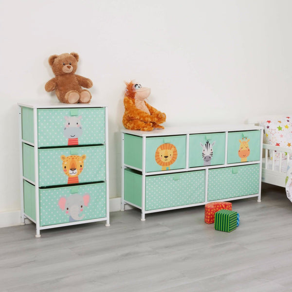 Liberty House Jungle 3 Drawer Kids’ Storage Chest