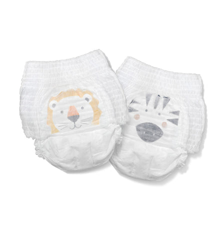 Kit & Kin eco nappy pants Size 5 Zebra & Lion – 12-17kg Mini Pack (10 pack)