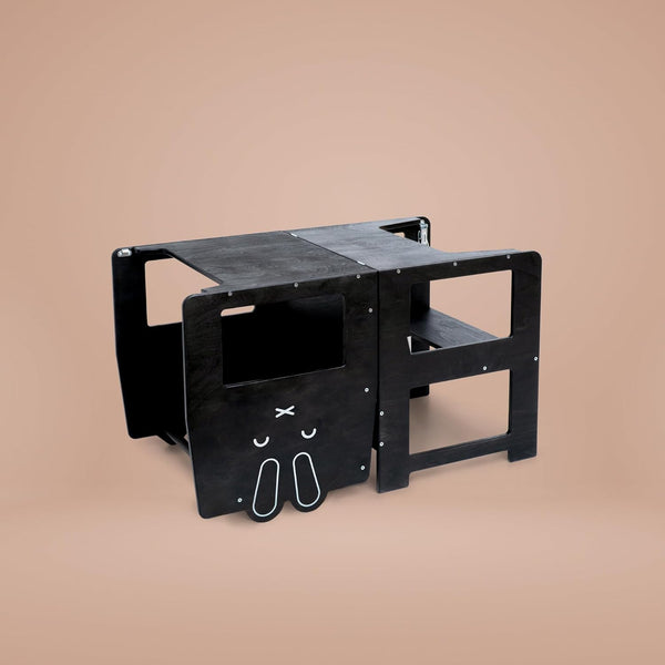 Convertible kitchen tower RABBIT BLACK SPECIAL PRICE PRE ORDER