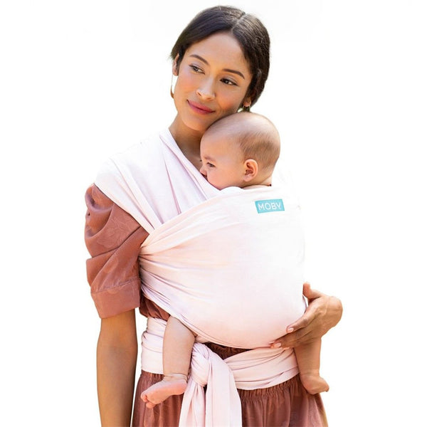 Moby Wrap Classic Stretchy Baby Carrier (Color: Rose Quartz)