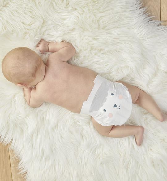 Kit & Kin eco nappies, Size 1 Owl & Lamb – 2-5kg Mini Pack (10 pack)