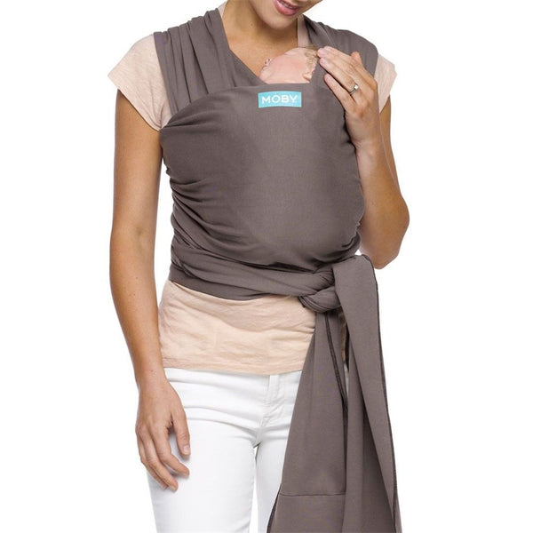 Moby Wrap Classic Stretchy Baby Carrier (Color: Slate)