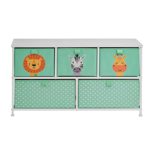 Liberty House Jungle 5 Drawer Kids’ Storage Chest