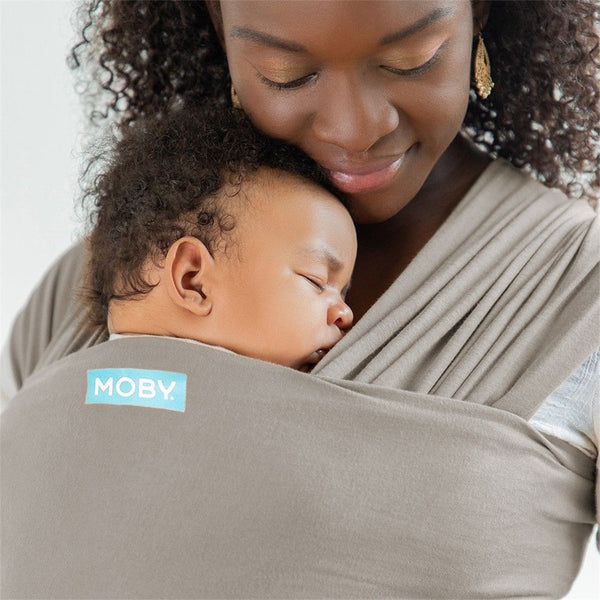 Moby Wrap Classic Stretchy Baby Carrier (Color: Stone Grey)