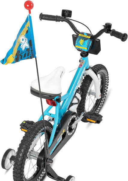 JOYSTAR Children's Bicycle for Boys Aged 2-7 Years, 12 14 16 Inch Girls Bicycles with Doll Bicycle Seat & Streamers, Boys Bicycles with Flag & Number Plate