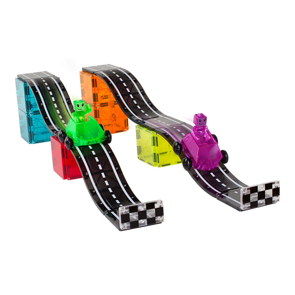 Magna-Tiles BUNDLE OFFER – Xtras Roads 12 Piece Set, Dashers 6 Piece Set & Downhill Duo 40 Piece Set