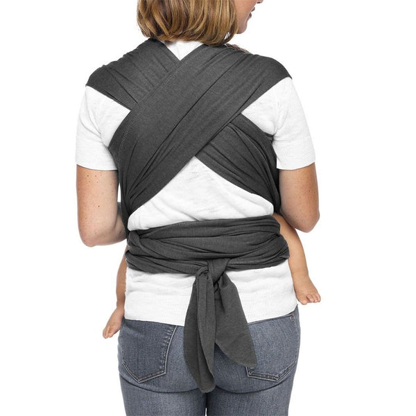 Moby Wrap Evolution Baby Carrier - Very soft and easy to wear - Charcoal