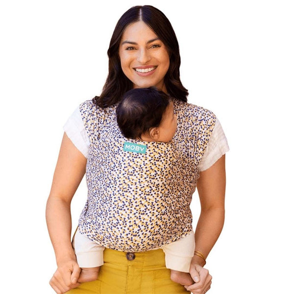 Moby Wrap Evolution Baby Carrier - Very soft and easy to wear - Hopscotch