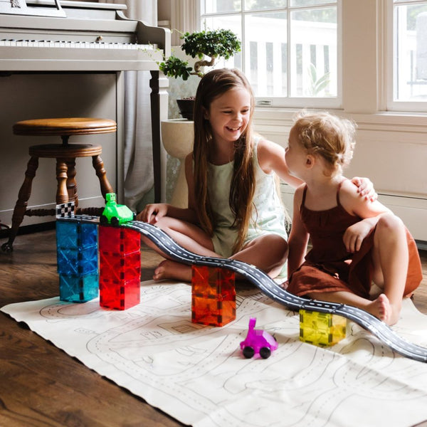 Magna-Tiles BUNDLE OFFER – Xtras Roads 12 Piece Set, Dashers 6 Piece Set & Downhill Duo 40 Piece Set