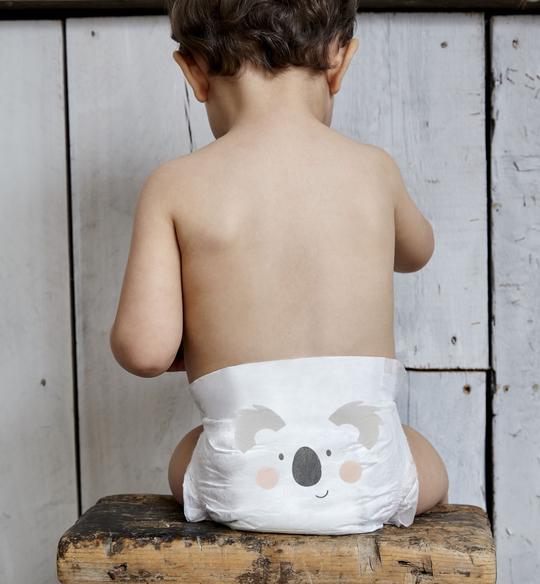 Kit & Kin eco nappies, Size 5 Koala & Monkey – 11kg+ Mini Pack (10 pack)