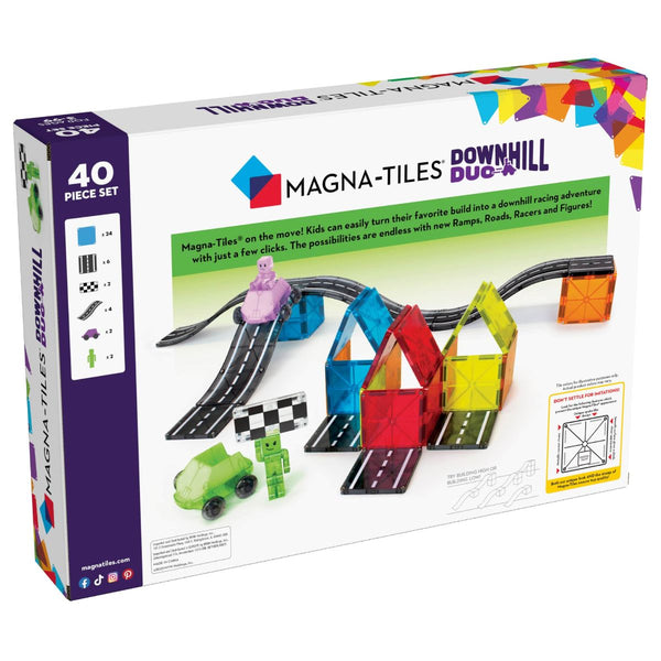 Magna-Tiles BUNDLE OFFER – Xtras Roads 12 Piece Set, Dashers 6 Piece Set & Downhill Duo 40 Piece Set