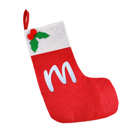 Felt Christmas Stocking with initials