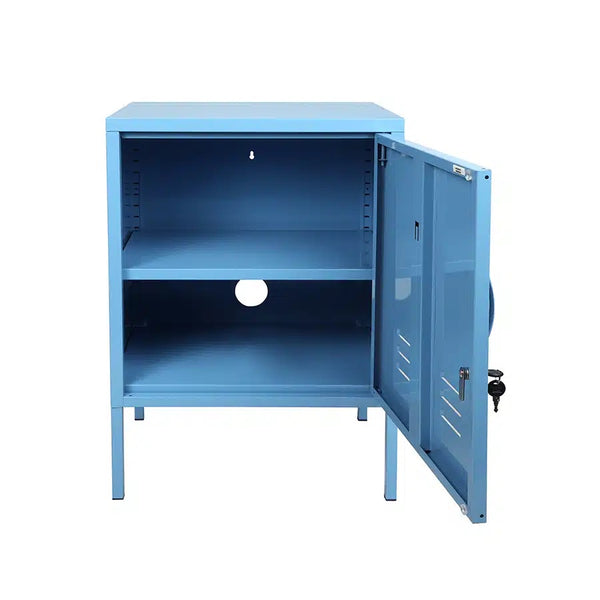 Larisa & Pumpkin Retro Locker Single Door Cabinet, Blue