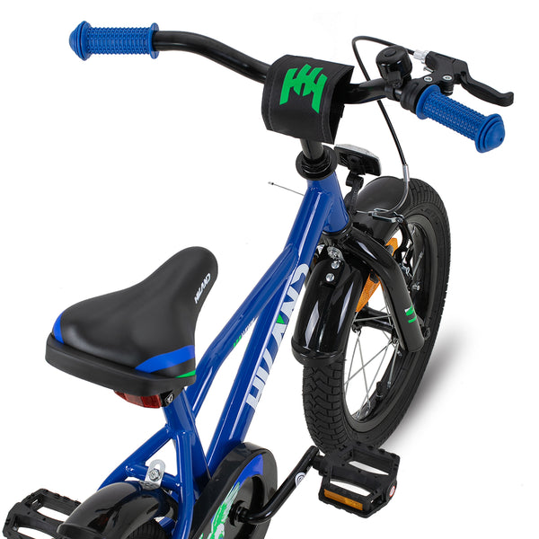 HILAND Boys' Bike  for Toddlers and Kids Ages 2-9 Years Old, 14 16 Inch Kids Bike with Training Wheels