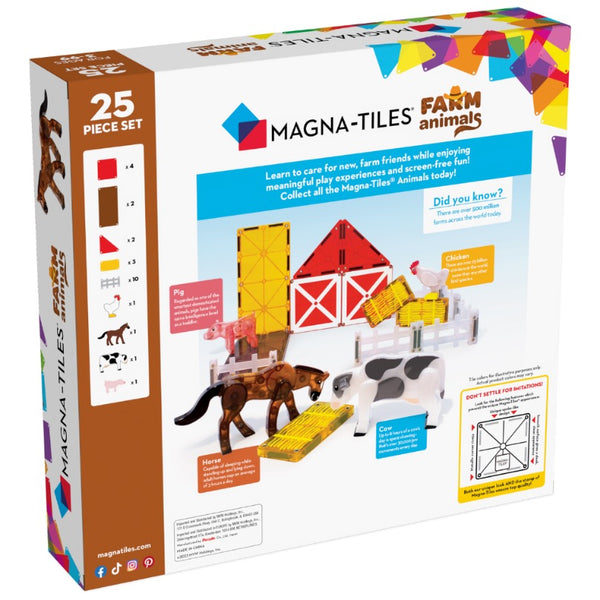 Magna-Tiles Farm Animals 25-Piece Set