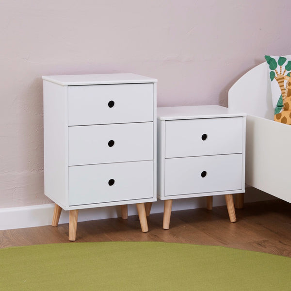 Liberty House Kids Bedroom Playroom Storage Cabinets – 2 Drawer