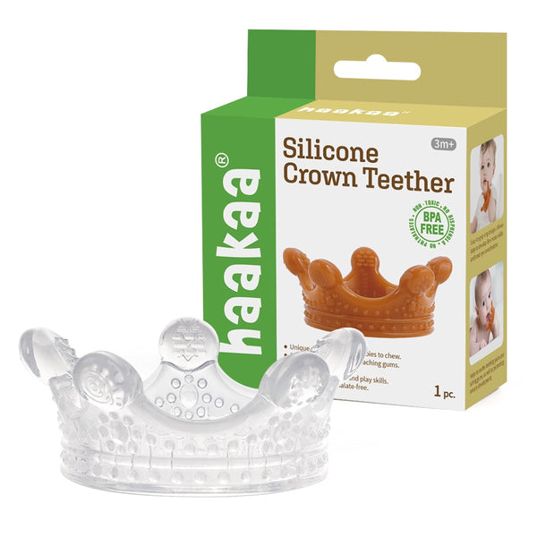 Haakaa Silicone Crown Teether – Clear