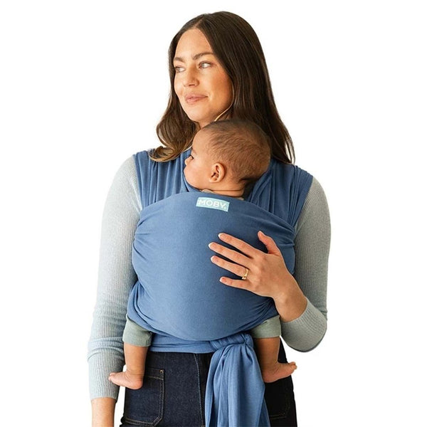 Moby Wrap Classic Stretchy Baby Carrier (Color: Ocean)