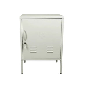 Larisa & Pumpkin Retro Locker Single Door Cabinet, Ivory